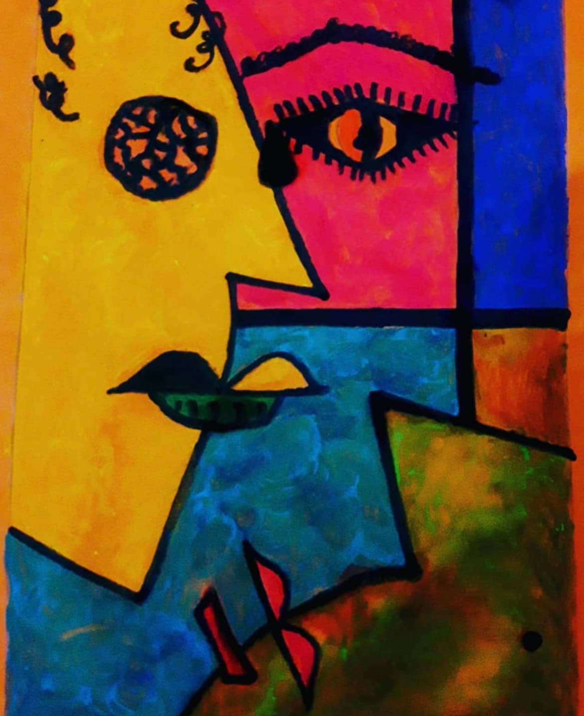 Fracture — Acrylic on canvas by Ishara Dahanayake